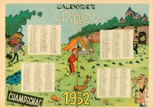 Journal Spirou Calendario 1952 Journal Spirou Calendario 1952