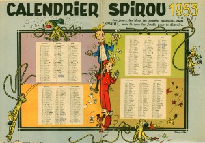 Journal Spirou Calendario 1953 Journal Spirou Calendario 1953