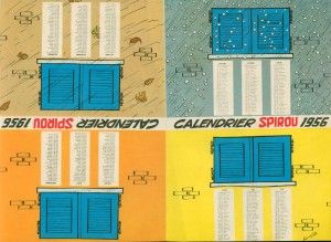 Journal Spirou Calendario 1956 - a Journal Spirou Calendario 1956 - a