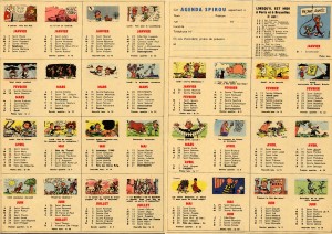 Journal Spirou Calendario 1961 - c Journal Spirou Calendario 1961 - c