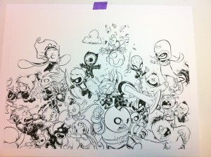Original de Avengers vs Xmen de Skottie Young - 02 Original de Avengers vs Xmen de Skottie Young - 02