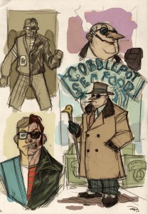 Dos caras y el Pingüino rockabilly por Denis Medri Dos caras y el Pingüino rockabilly por Denis Medri