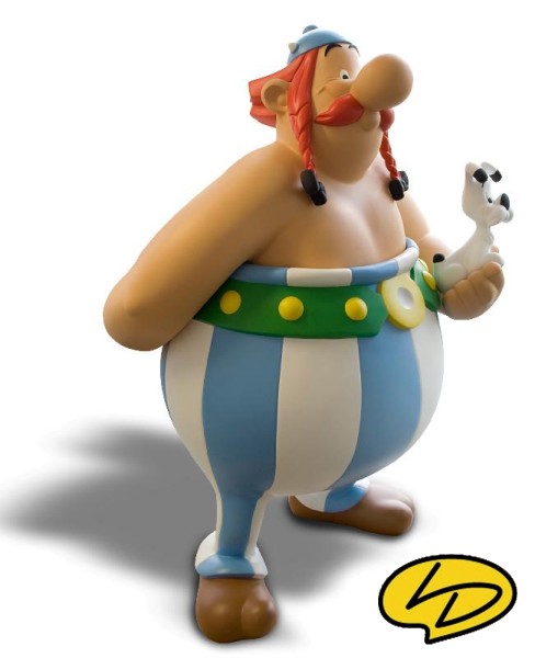 Imagen de la figura de Obélix a escala real Imagen de la figura de Obélix a escala real