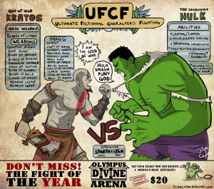 Kratos vs Hulk de Filipe Capra Kratos vs Hulk de Filipe Capra