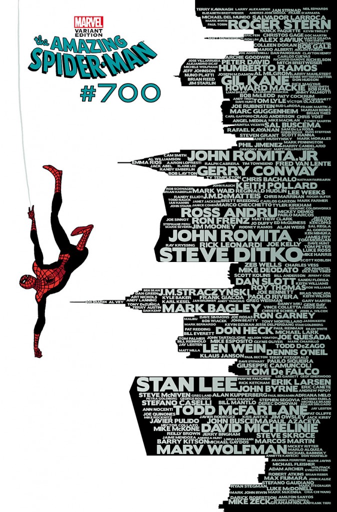 Portada de Marcos Martín para Amazing Spiderman 700 Portada de Marcos Martín para Amazing Spiderman 700