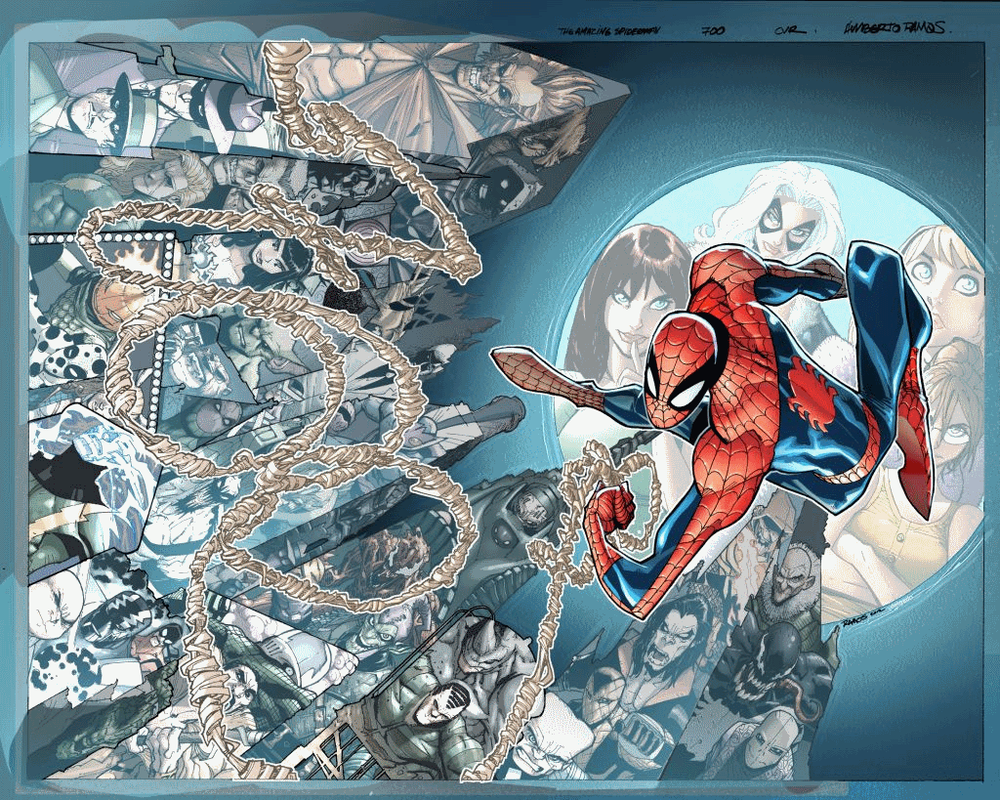 Portada de Humberto Ramos para Amazing Spiderman 700 Portada de Humberto Ramos para Amazing Spiderman 700
