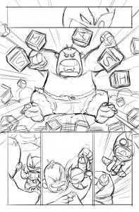 Boceto de Avengers Babies vs Xmen - 02 Boceto de Avengers Babies vs Xmen - 02