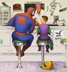 Rockwell Spiderman por Luke Radl Rockwell Spiderman por Luke Radl