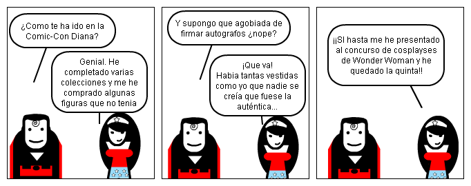 Diana en la Comic Con Diana en la Comic Con