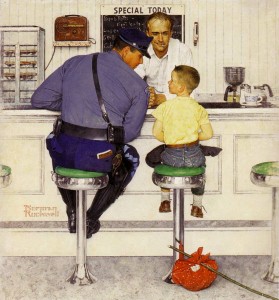 Runaway por Norman Rockwell Runaway por Norman Rockwell
