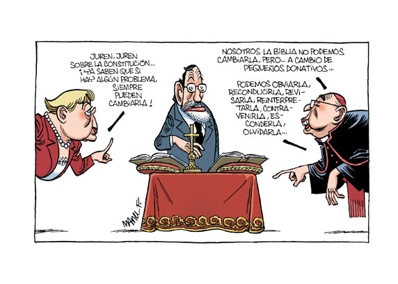Tira de Profundamente anticlerical de Manel Fontdevila - 01 Tira de Profundamente anticlerical de Manel Fontdevila - 01