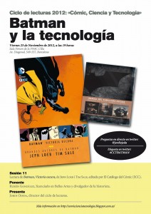 Folleto Ciclo de Lectura CCT Batman y  la tecnologia - 1