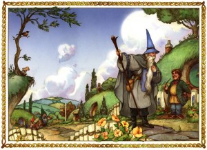 Portada original El Hobbit - David Wenzel