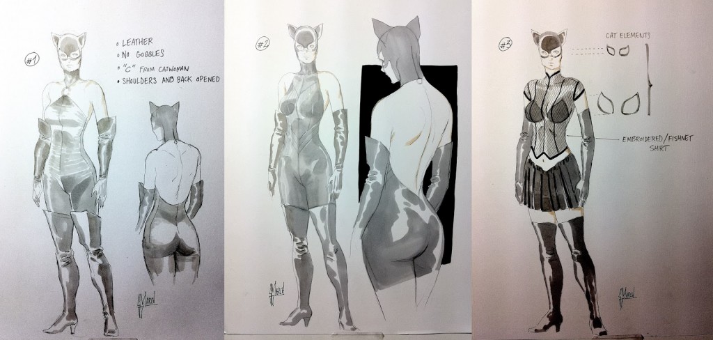Guillem March - Catwoman bocetos 2