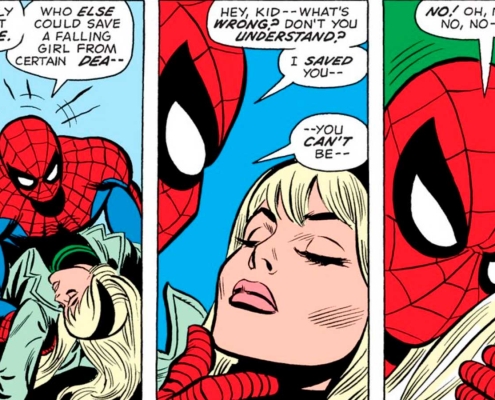 Viñeta Muerte de Gwen Stacy
