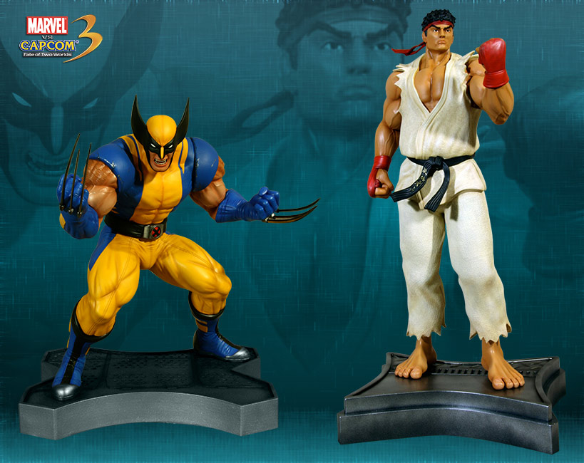 Figura de Lobezno vs Ryu a escala 1:3 2 Imagen figura Lobezno vs Ryu - 01
