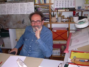 Sento Llobel en su estudio - 2