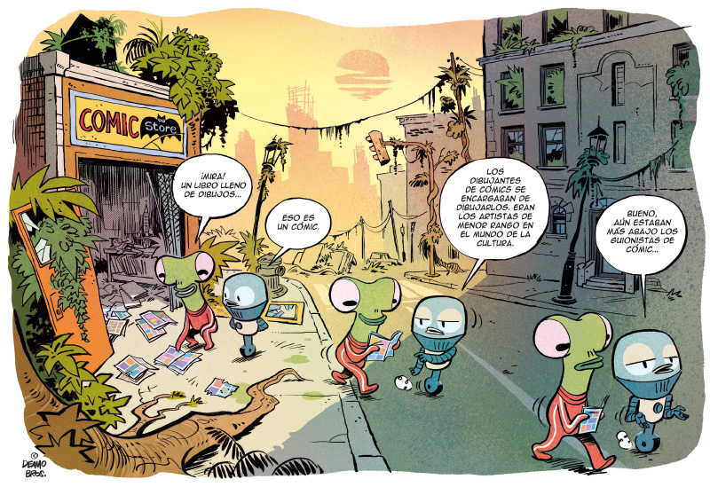 Dibujantes de cómics, por Deamo Bros