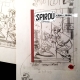 Homenaje de Antonio Lapone a la revista Spirou 3 Antonio Lapone 75 ans Spirou (blanco y negro)