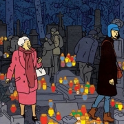 Detalle portada La propiedad de Rutu Modan Detalle portada La propiedad de Rutu Modan