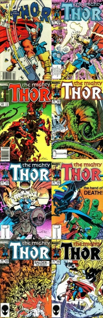 Thor, por Walter Simonson 3 Portadas Thor de Simonson