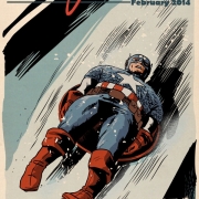 Francesco Francavilla The-Winter-SUPER Olympics Capitán America