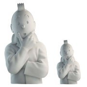 Imagen busto porcelana (mate) Tintin
