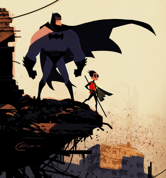 Batman y Robin, por Colin Fix
