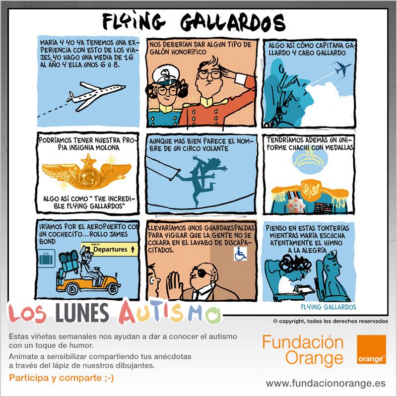 Ilustración Flying gallardos - Miguel Gallardo