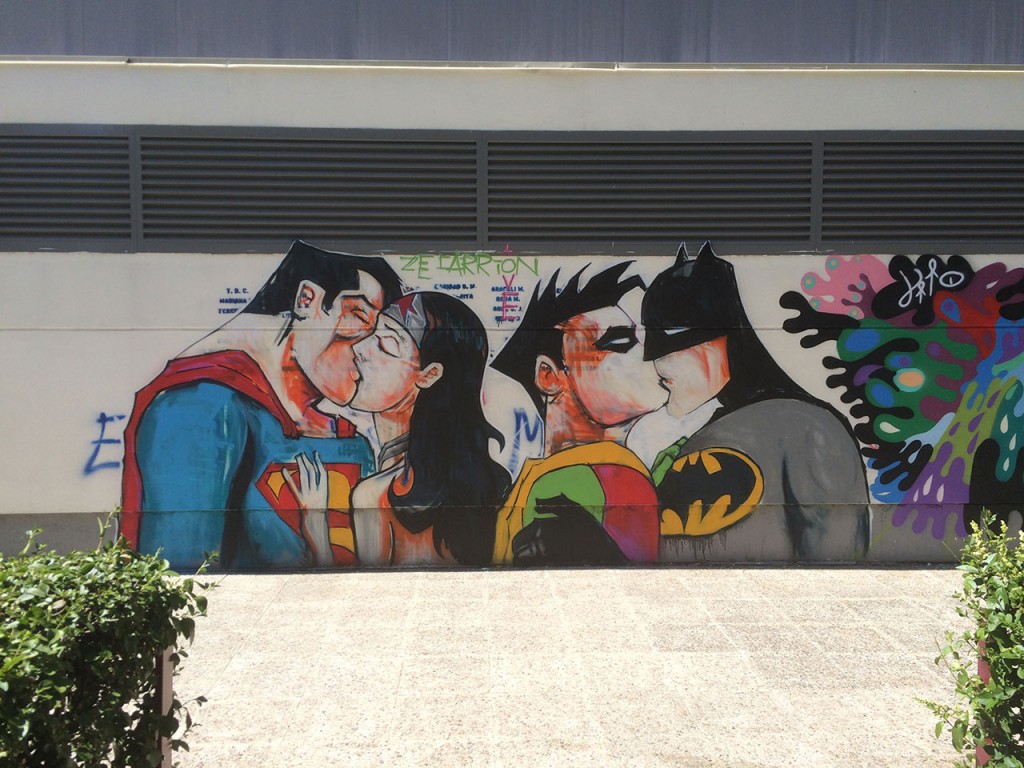 Graffiti superhéroes