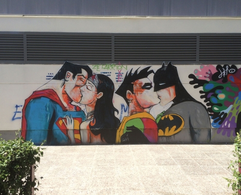 Graffiti superhéroes