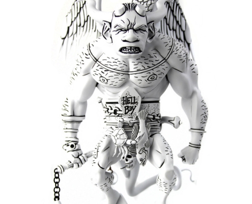 Imagen figura primer Hellboy (blanco y negro) - Mondo