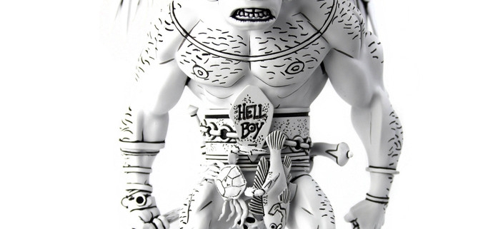 Figura del primer Hellboy 1 Imagen figura primer Hellboy (blanco y negro) - Mondo