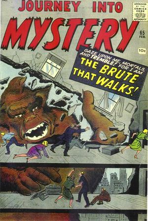 Los orígenes desconocidos de algunos personajes Marvel: el cajón de sastre de Stan Lee 23 Portada Journey into Mystery Vol.1 65
