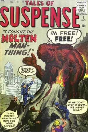 Los orígenes desconocidos de algunos personajes Marvel: el cajón de sastre de Stan Lee 16 Portada Tales of Suspense Vol.1 7