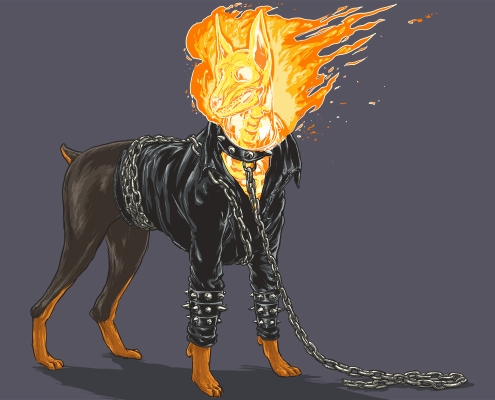 Josh Lynch - Motorista Fantasma perro