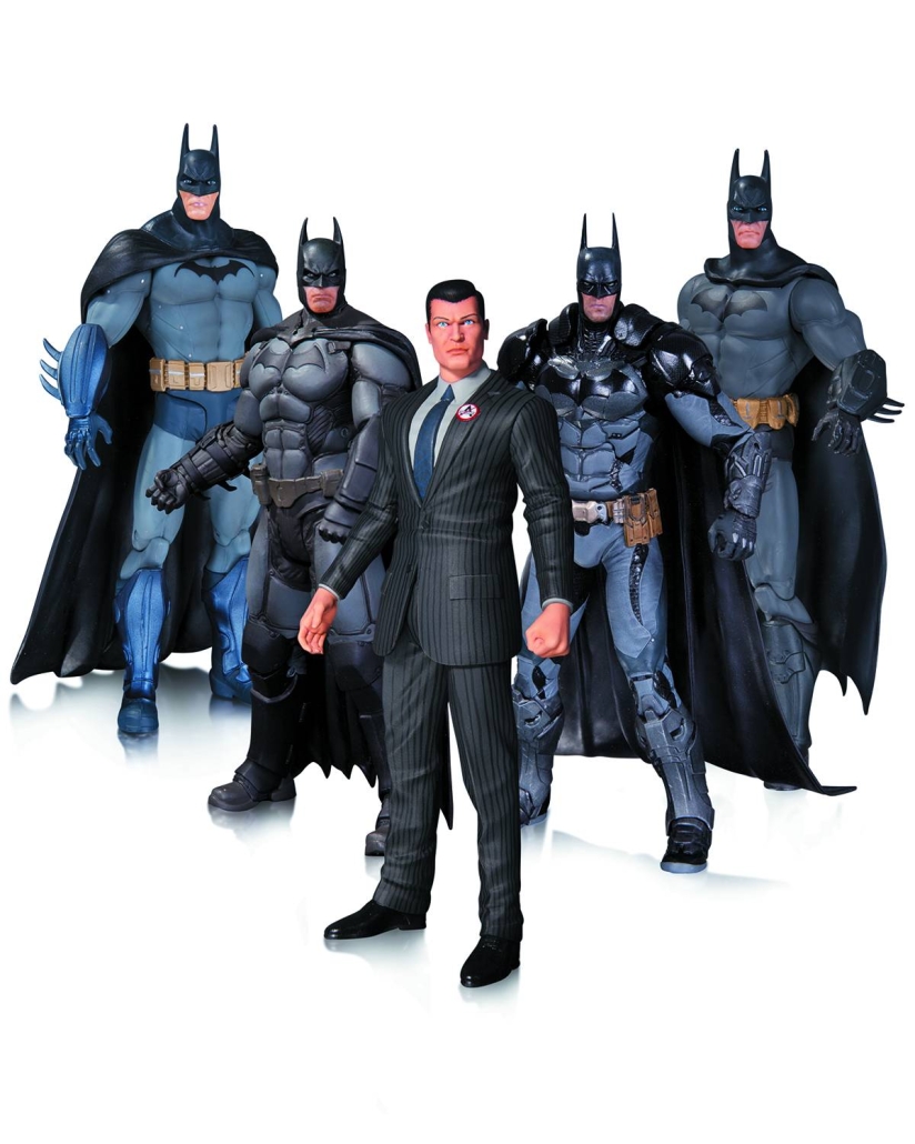 Pack de figuras con todos los Batman de los videojuegos Batman Arkham