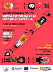 Cartel Jornadas cómics feministas en la transicion