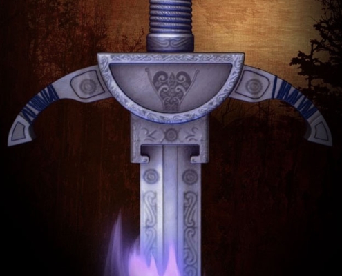 Detalle portada La Espada de Fuego