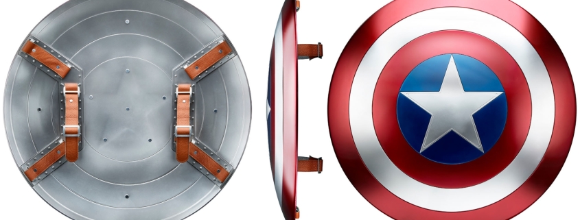 Nueva línea Hasbro de replicas Marvel 1 Imagen Marvel legends escudo Capitán América