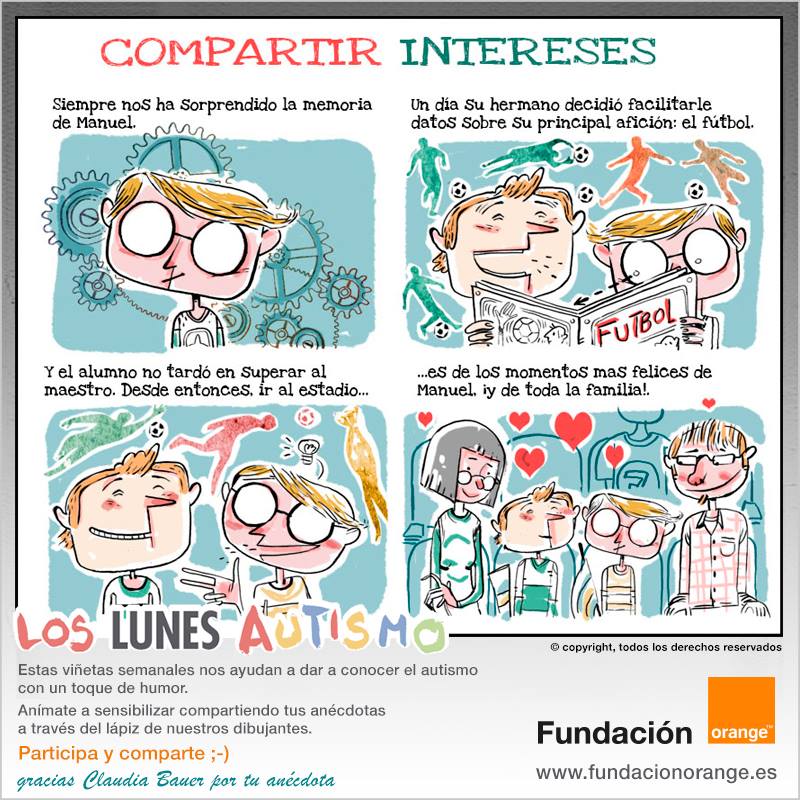 “Los lunes, autismo” (17), por Oriol Malet 2 Ilustración Compartir intereses - Oriol Malet