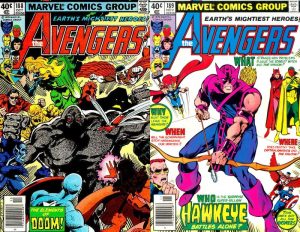 Los Vengadores: Noches de Wundagore, de David Michelinie y John Byrne 3 Portadas Avengers 188 y 189