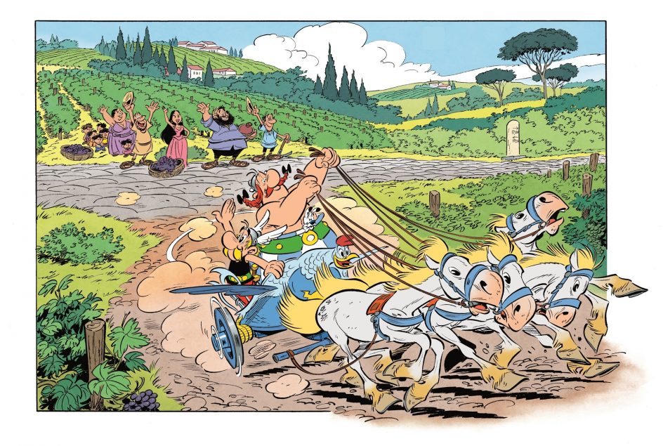 Portada de Astérix en Italia, la nueva aventura de los héroes galos 3 Viñeta Asterix en Italia
