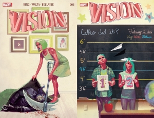 La Visión, de Tom King y Gabriel Hernandez Walta 3 Portada The Vision 3 y 4