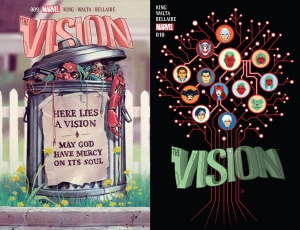 La Visión, de Tom King y Gabriel Hernandez Walta 6 Portada The Vision 9 y 10