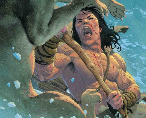 Detalle portada Conan: Exodus