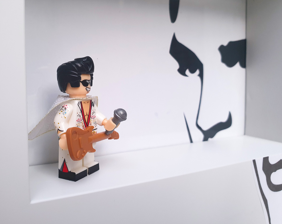 Cuadro minifigura Elvis Presley