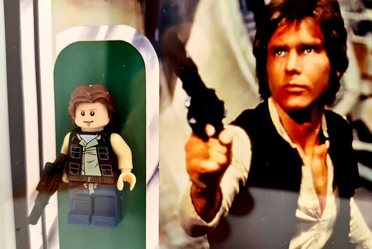 Cuadro minifigura Han Solo (Kenner)