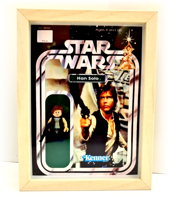 Pack cuadros minifiguras Luke, Han Solo y Leia Organa (Kenner)