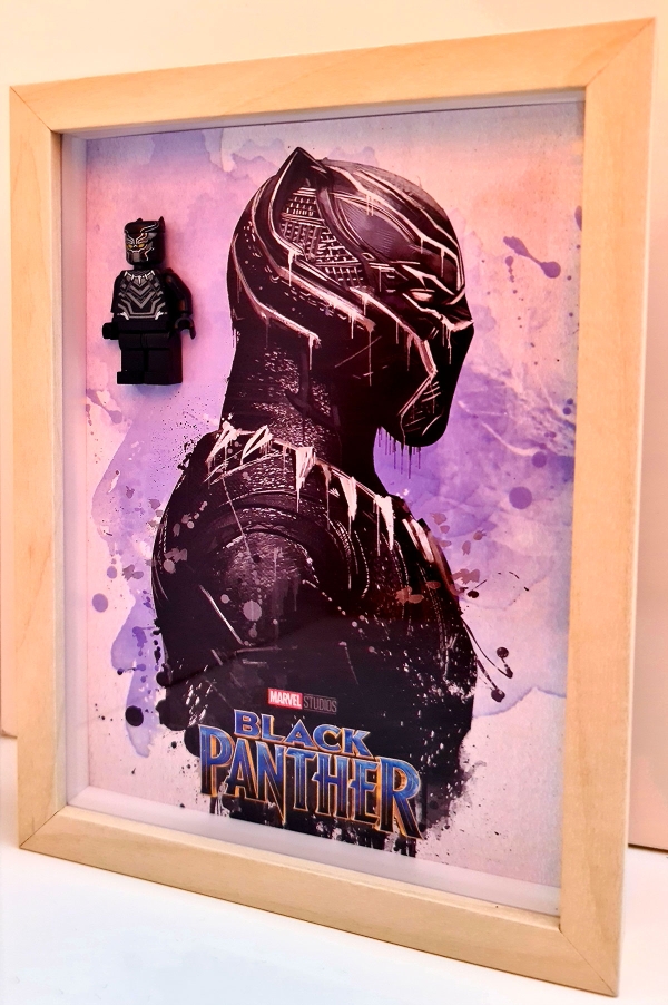 Cuadro minifigura Pantera Negra (Black Panther)
